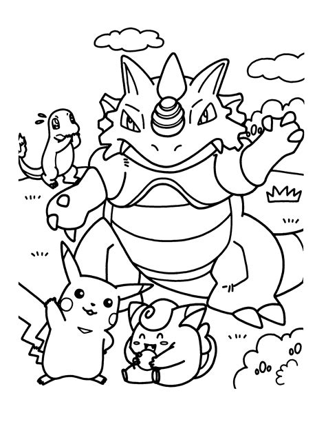 pokemon colouring in pages|Pokemon Coloring pages for kids (Free PDF printables)